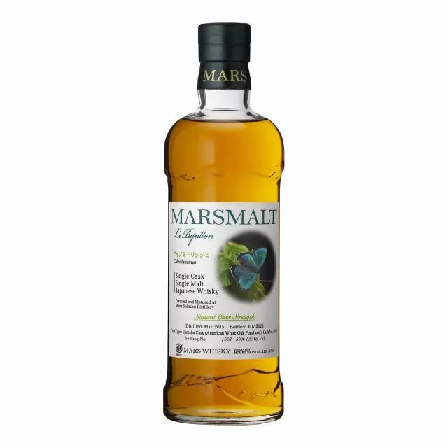 ウイスキー マルスモルト ル・パピヨン シングルカスク アイノミドリシジミ 59度 700ml