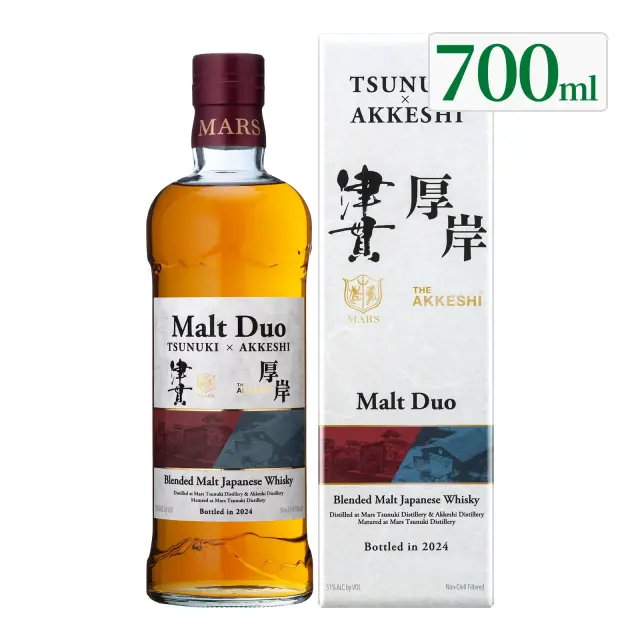 ウイスキー MARS WHISKY Malt Duo TSUNUKI × AKKESHI 51度 700ml