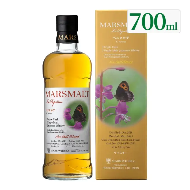 ウイスキー マルスモルト ル・パピヨン トリプルカスク ベニヒカゲ 50度 700ml