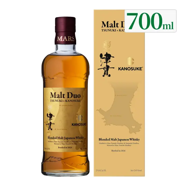 ウイスキー MARS WHISKY Malt Duo TSUNUKI × KANOSUKE(モルトデュオ津貫×嘉之助) 51度 700ml 化粧箱入り