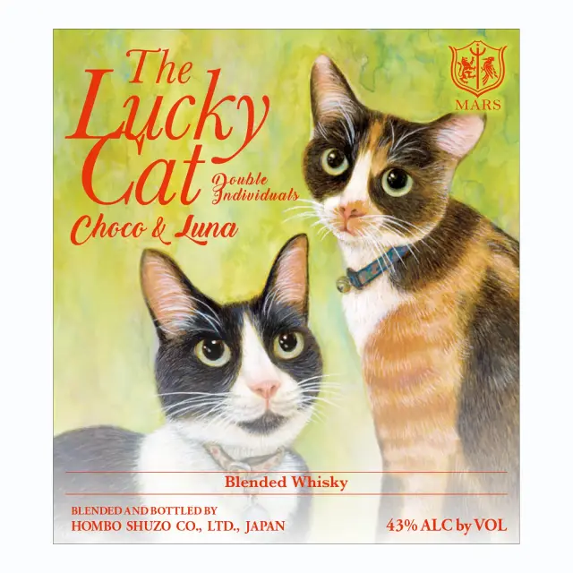 ウイスキー The Lucky Cat Double Individuals Choco & Luna 43度 700ml