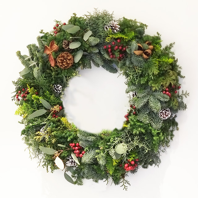 クリスマスリース｜ベリー｜直径600mm｜50,000円｜W1529016