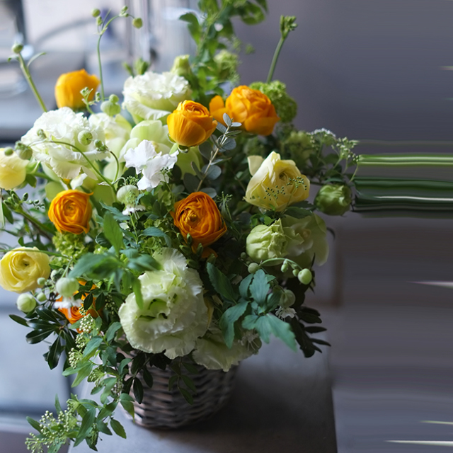 ラナンキュラスのフラワーアレンジメント