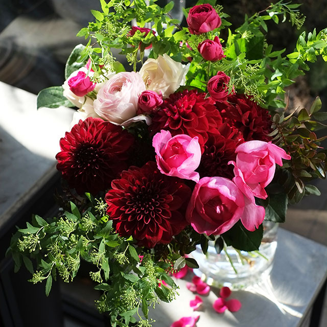 花束ボルドー