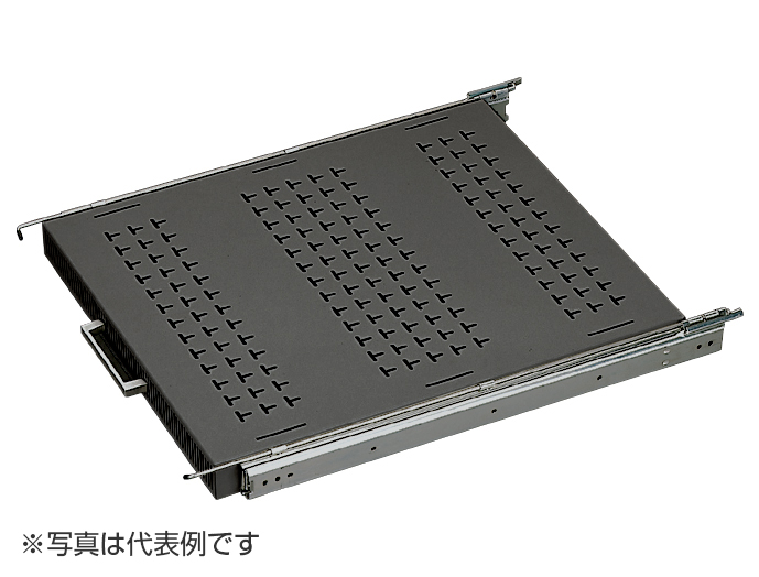 ストッパー付スライドレール棚（EIA）　NPSSH-600-N1