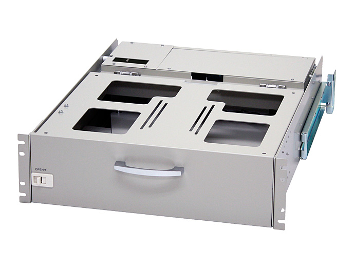 自転式キーボードテーブル付き液晶モニタースライドユニット,棚板