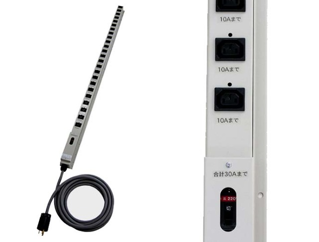 コンセントバー(200V  30A  24口),ベーシックPDU