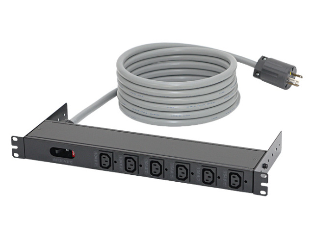 コンセントユニット(200V 30A 6口、19インチマウント取付) DM-200306C