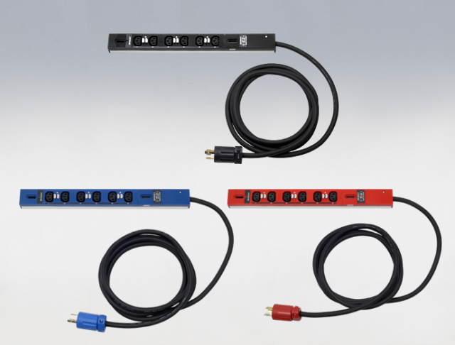 コンセントバー(200V 20A 6口、19インチマウント取付) DZ-2002006CS