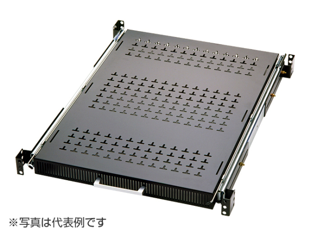 ストッパー付スライドレール棚（EIA）　NPSSH-600B-N1