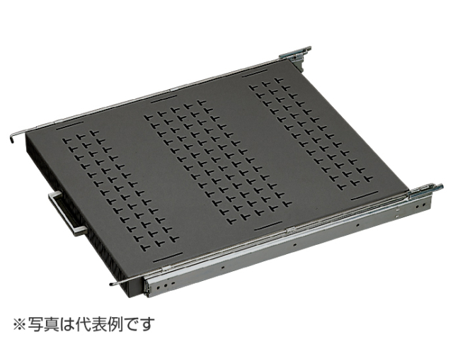 ストッパー付スライドレール棚（EIA）　NPSSH-500-N1