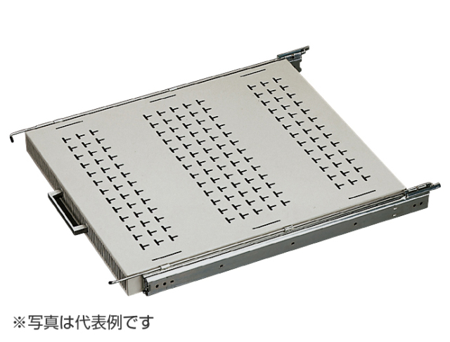 ストッパー付スライドレール棚（EIA）　NPSSH-400