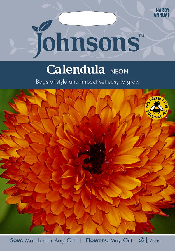 カレンデュラ☆ 輸入種子】 Johnsons Seeds Calendula Neon カレンデュラ（キンセンカ