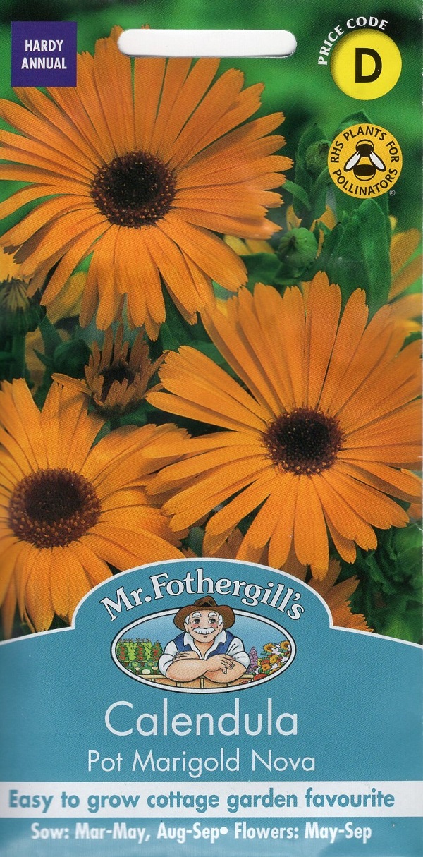 輸入種子】 Mr.Fothergill's Seeds RSPB Range Calendula Pot Marigold