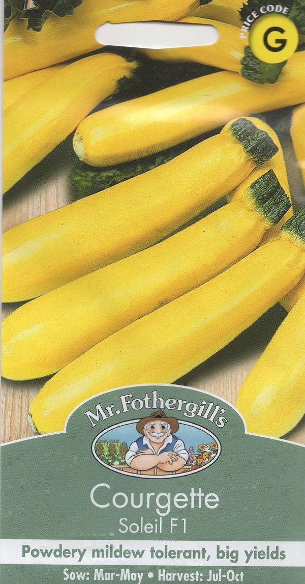 【種子】 Mr.Fothergill's Seeds Courgette Soleil F1 クルジェット（スクワッシュ） ソレイル・F1