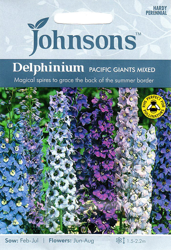 輸入種子 Johnsons Seeds Delphinium Pacific Giants Mixed デルフィニウム パシフィック ジャイアント ミックス ジョンソンズシード Ivy