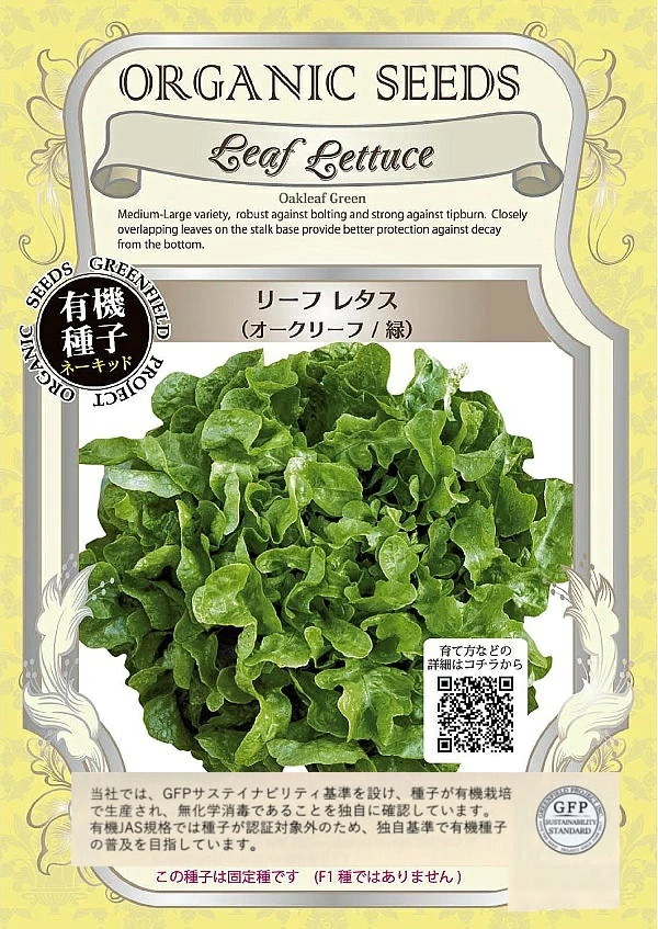 リーフレタス　オークリーフ/緑