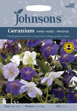 輸入種子 Johnsons Seeds Geranium Hardy Mixed Pratense ゲラニウム フウロソウ ハーディ ミックス プラテンス ジョンソンズシード