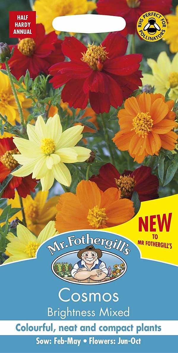 【輸入種子】 Mr.Fothergill's Seeds Cosmos Brightness Mixed コスモス ブライトネス・ミックス