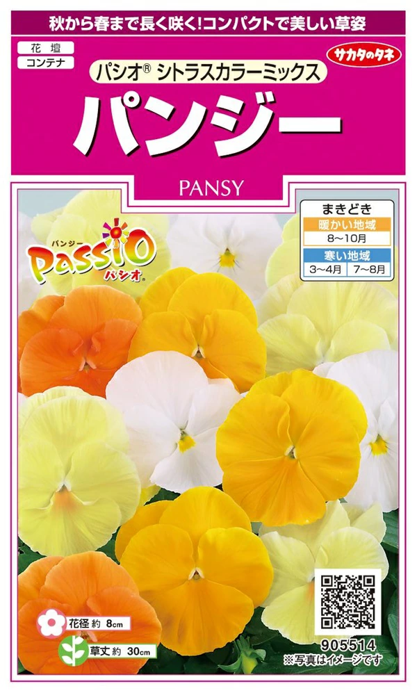 パンジーパシオシトラスカラーミックス