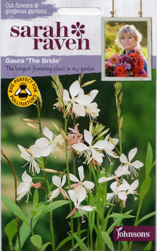 【輸入種子】 Johnsons Seeds Sarah Raven Cut flowers & gorgeous gardens Gaura The Bride