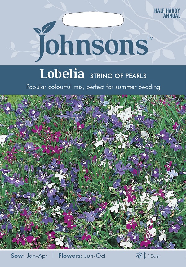 【種子】 Johnsons Seeds Lobelia STRING OF PEARLS ロベリア ストリング・オブ・パールズ