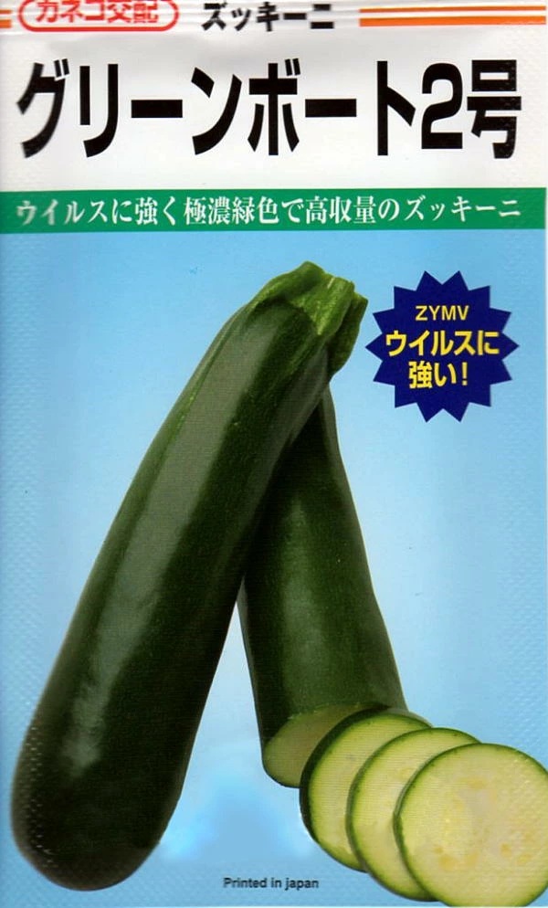 ズッキーニ　グリーンボート2号　100粒