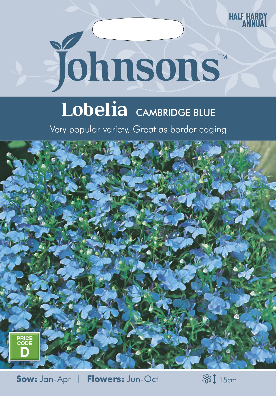 Johnsons Seeds Lobelia CAMBRIDGE BLUE ロベリア ケンブリッジ・ブルー