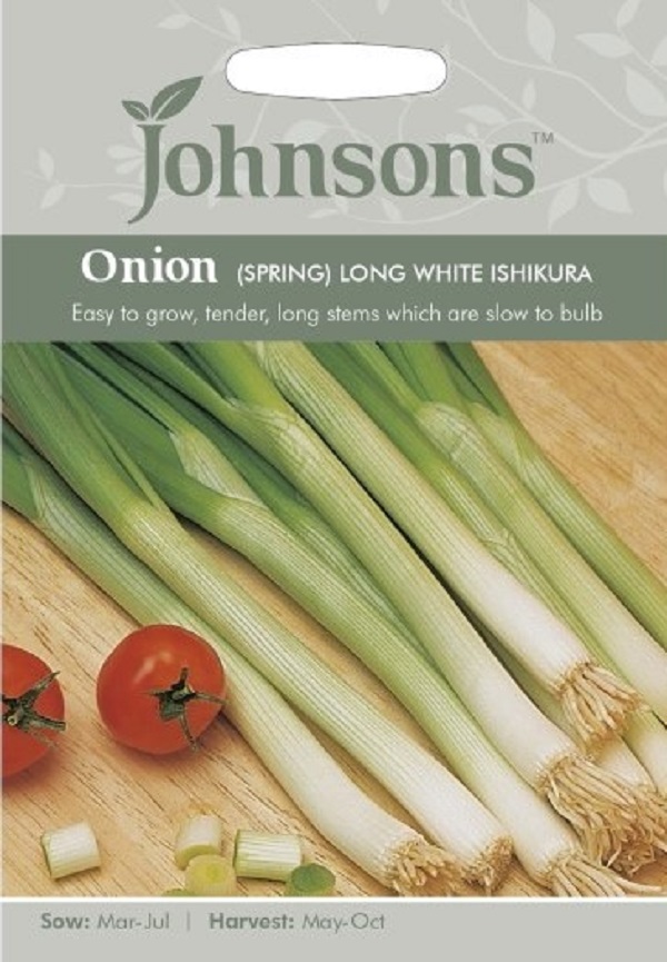 輸入種子】 Johnsons Seeds Onion (Spring) LONG WHITE ISHIKURA