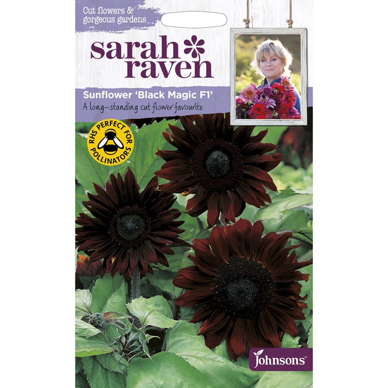 【輸入種子】 Johnsons Seeds Sarah Raven Cut flowers & gorgeous gardens Sunflower Black Magic F1