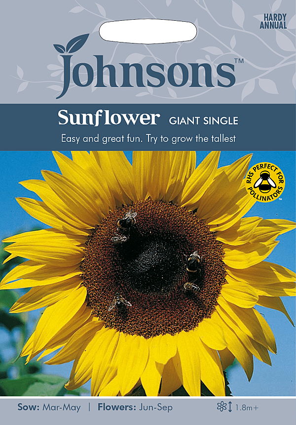 輸入種子】 Johnsons Seeds Sunflower GIANT SINGLE サンフラワー