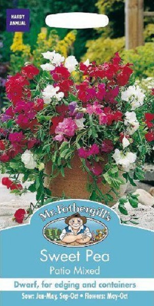 【輸入種子】 Mr.Fothergill's Seeds Sweet Pea Patio Mixed スイートピー・パティオ・ミックス ミスター・フォザーギルズシード