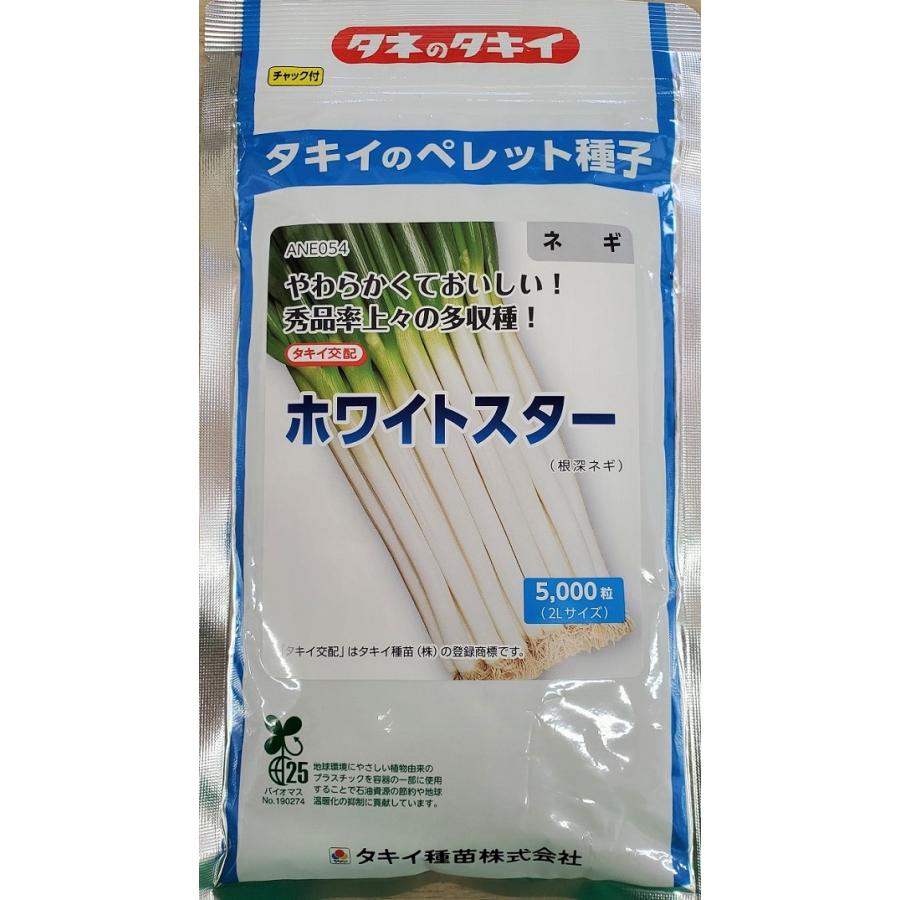 ネギ ホワイトスター（根深ネギ） ペレット 2L サイズ(5千粒)
