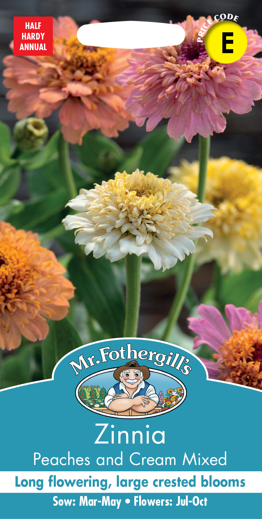 ジニア・ピーチアンドクリーム