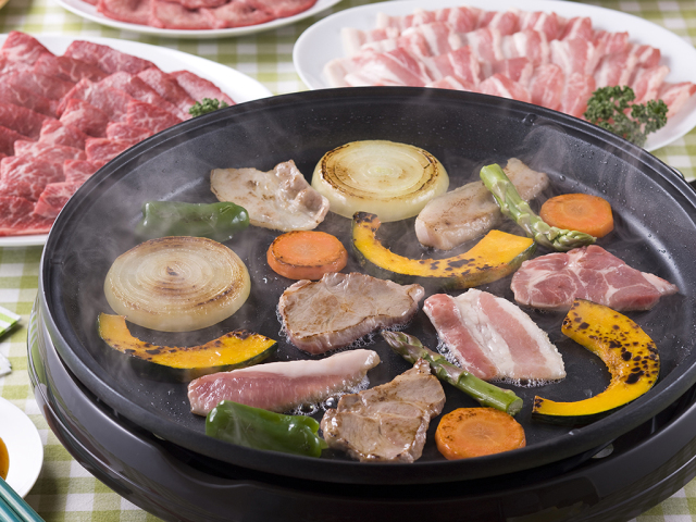 「麓山高原豚」焼肉セット　ロース、バラ、モモ　各300g