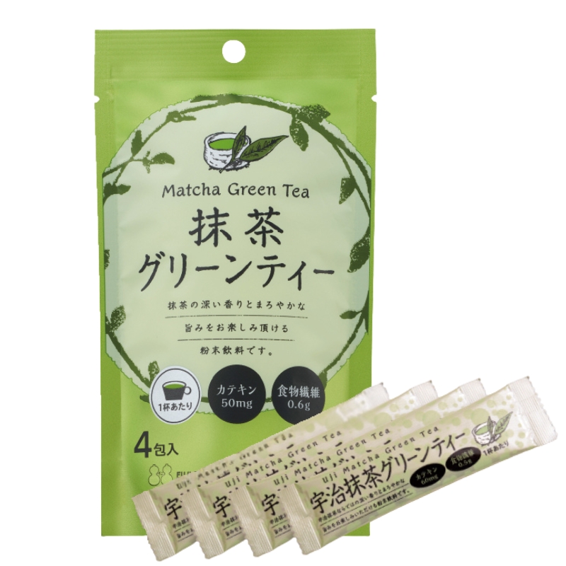 夏の水分補給にぴったり　抹茶グリーンティ　13ｇ×4包