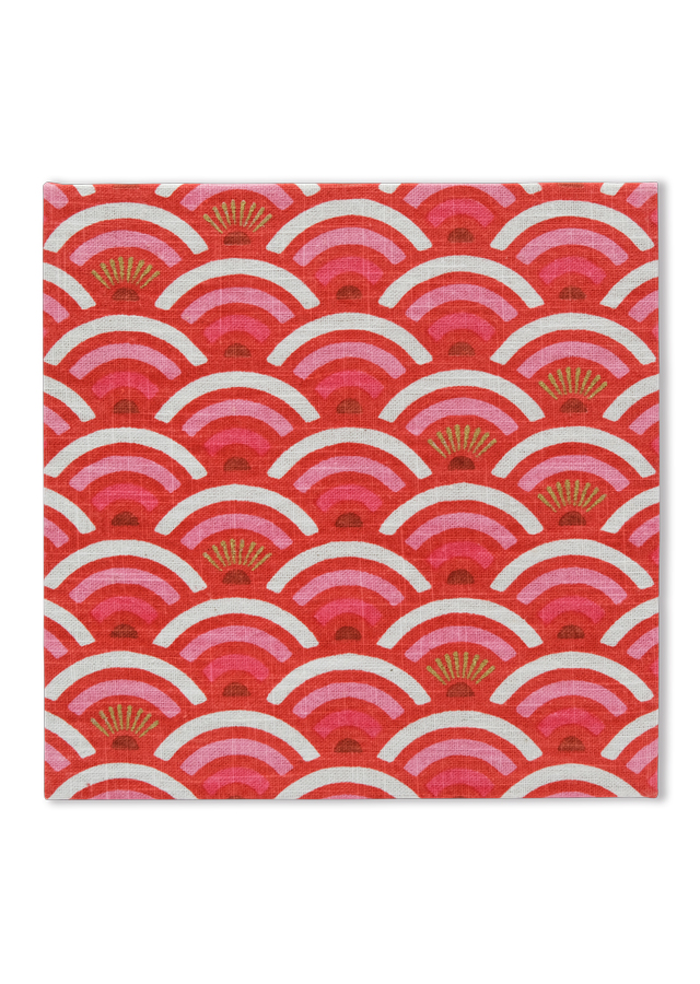 麻のファブリックパネル 名入れ専用「華桜」 [京都洛柿庵オンライン