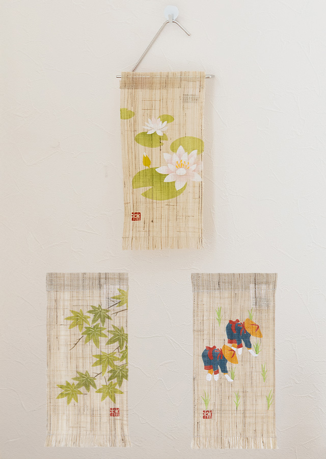 絵麻　立夏・小満・芒種「睡蓮・青紅葉・早乙女」