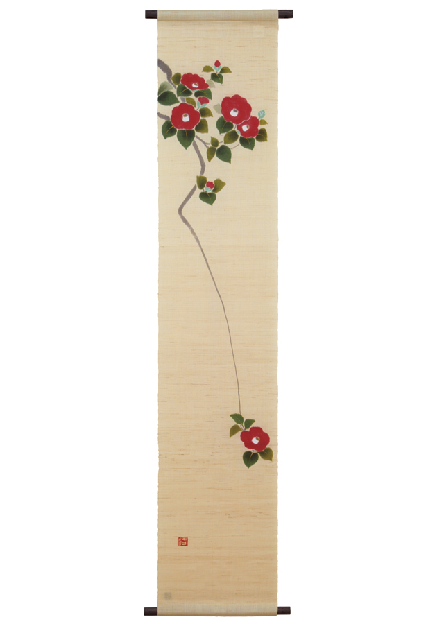 タペストリー「椿」