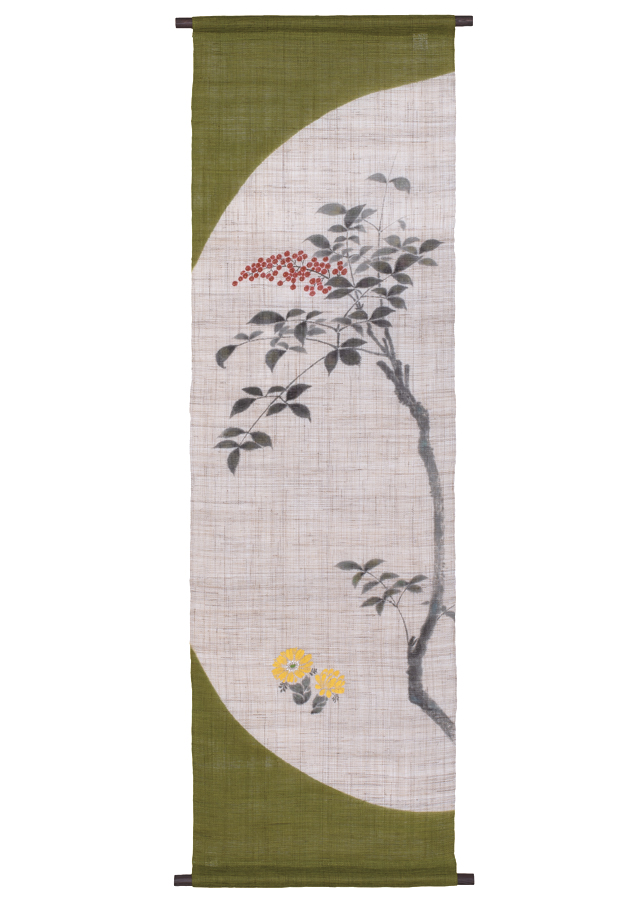 手染め麻のれん・細タペストリーの京都洛柿庵オンラインショップ