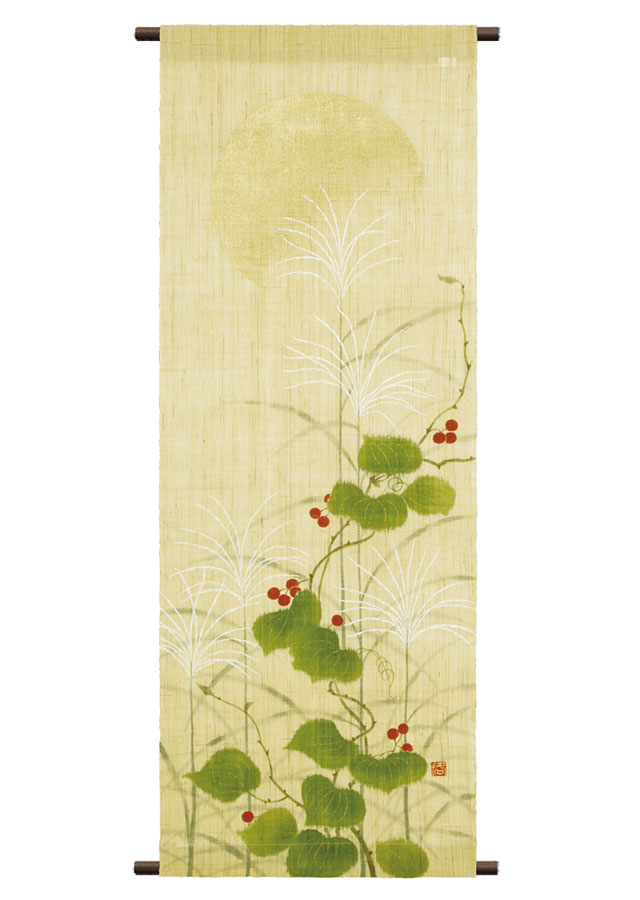 手描きタペストリー「秋野」