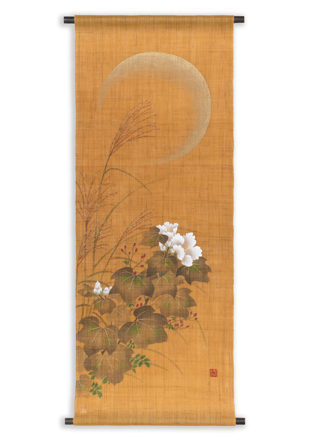 手描きタペストリー「秋草」