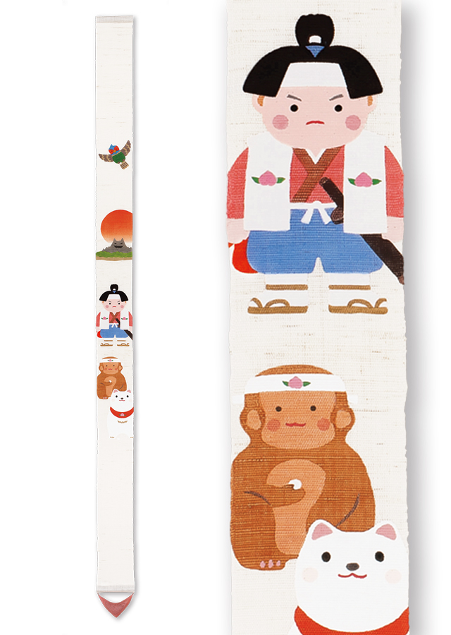 細タペストリー「桃太郎」