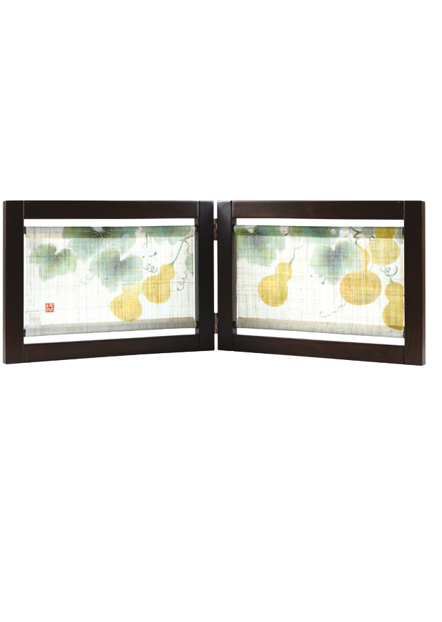 ミニ衝立「六瓢箪」