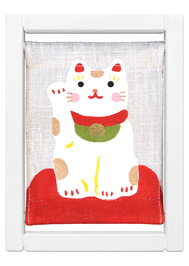 koyomiフレーム　まねきねこ白