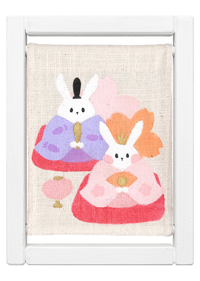 koyomiフレーム「花うさぎ雛」