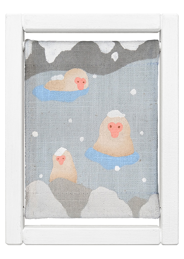 koyomiフレーム　おさるの温泉