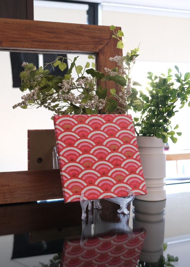 ◼︎009◼︎和柄ファブリックパネル (3セット) 青海波 和モダン