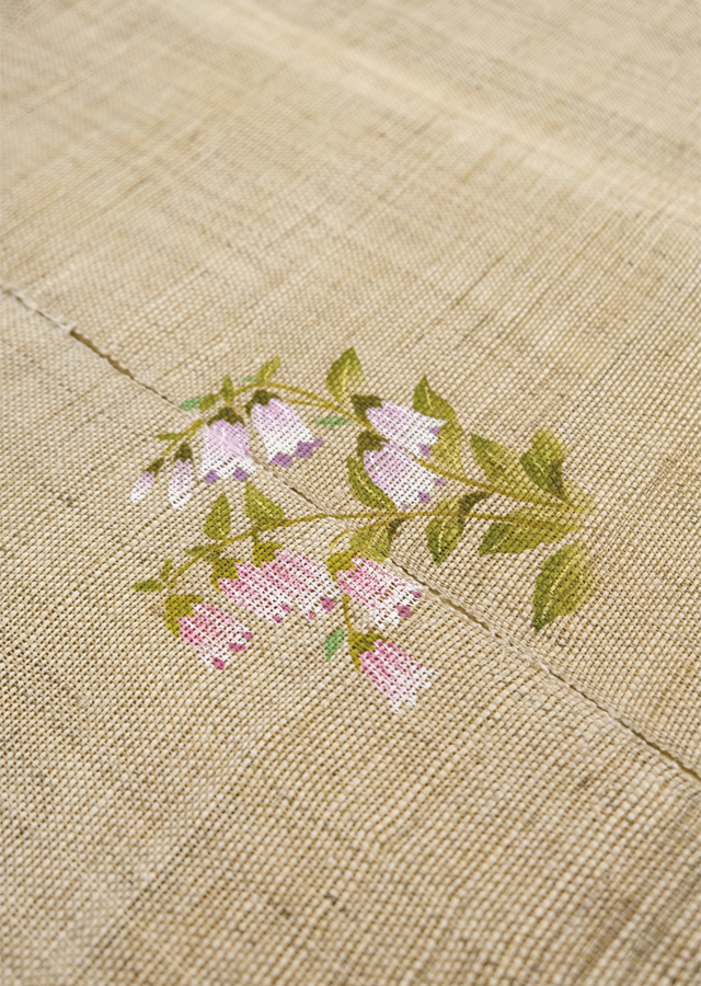 花紋のれん「ほたるぶくろ」