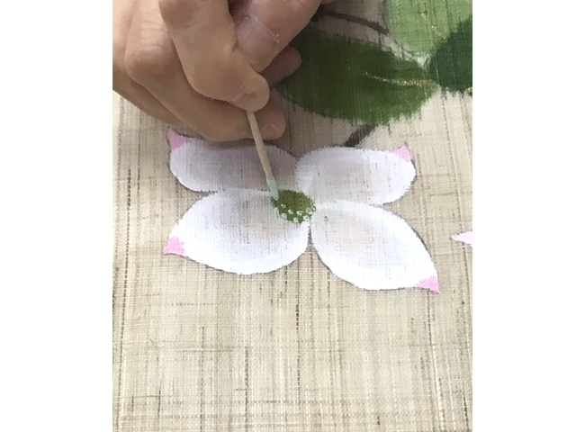 のれん　筒描き 筒描き のれん 麻 藍染め 松竹梅 鶴 筒描き のれん 麻 藍染め